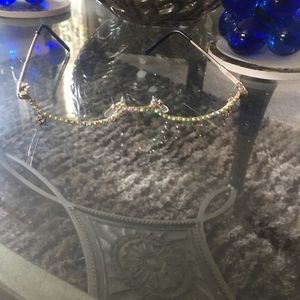 Fashion iridescence open frame glasses NWOT!!